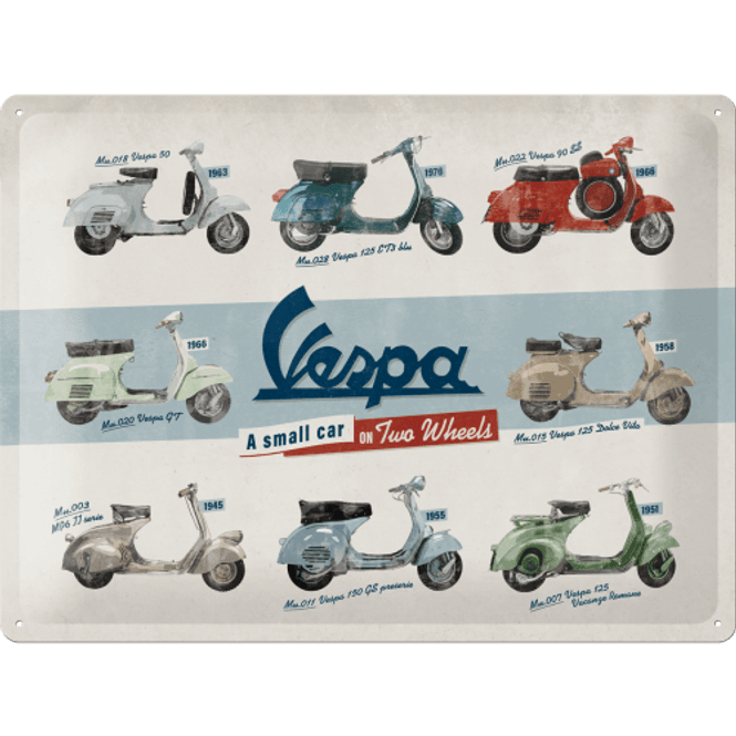 Hovedbilde Vespa Model Chart
